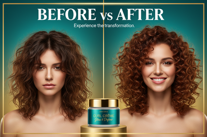 Curl Defining Cream – Frizz-Free Hydrating Leave-In Styling Cream for Curly & Wavy Hair